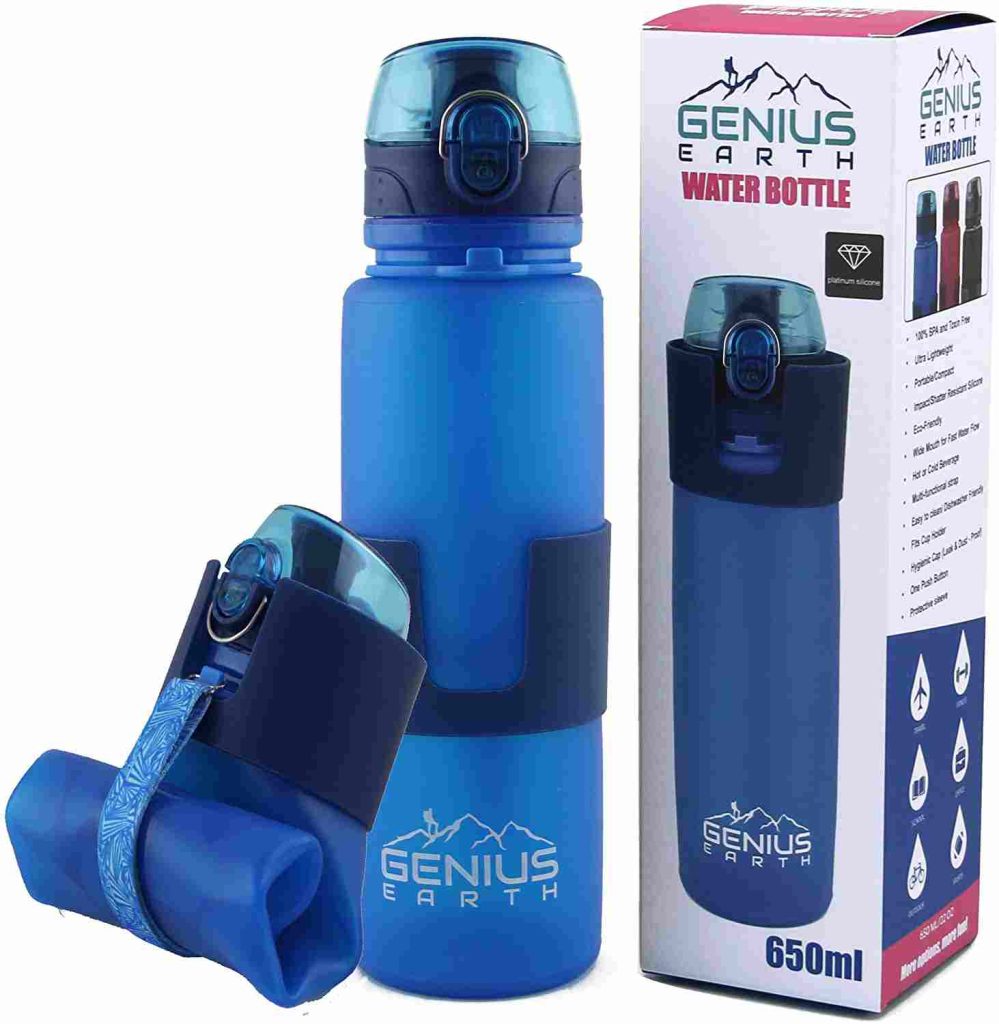 hiking bottle Foldable Water Bottle for Hiking & Travel