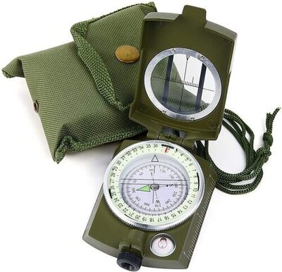 Backpacking survival compass
